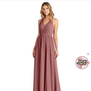 Azazie Nikka Desert Rose Bridesmaid Dress
